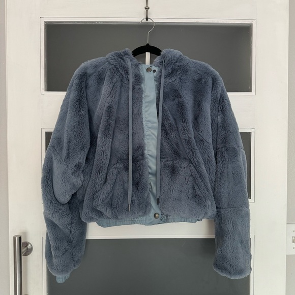 Free People Love It Faux Fur Hooded Jacket - Picture 2 of 10